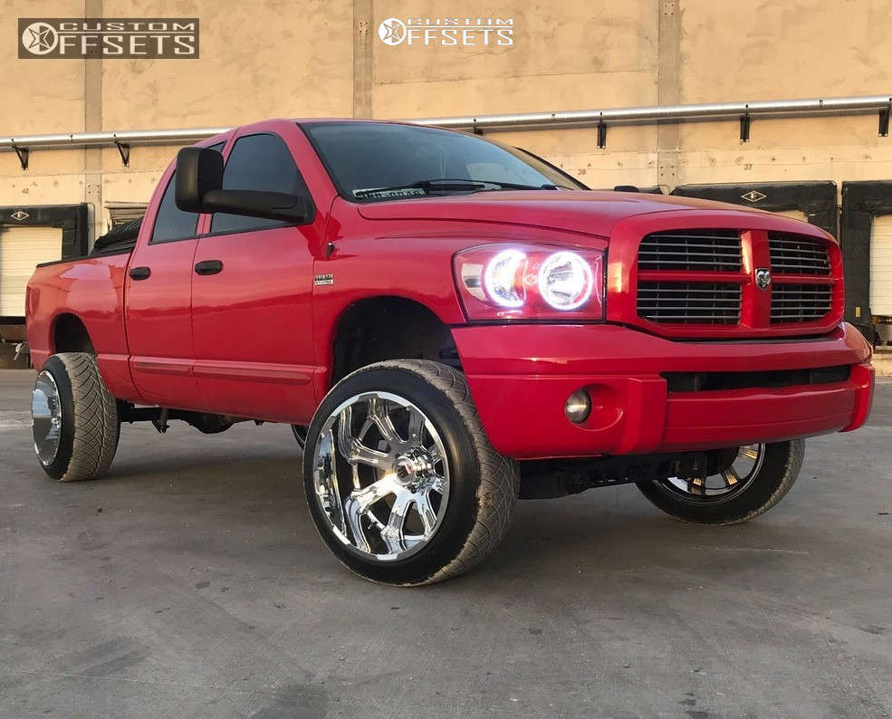 2008 Dodge Ram 1500 with 22x14 -76 American Truxx The Bomb