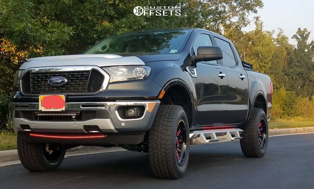 2019 Ford Ranger with 18x9 1 Fuel Hardline and 275/65R18 Mickey ...