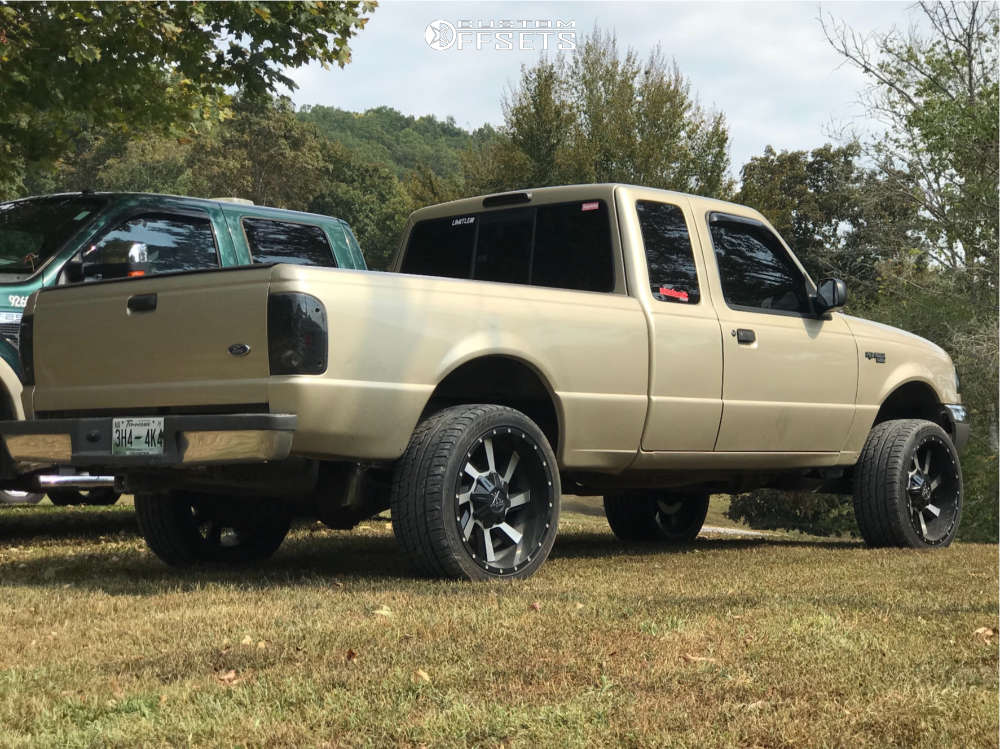 2001 Ford Ranger with 20x10 -24 Karma Offroad K23 and 225/35R20 Ironman ...