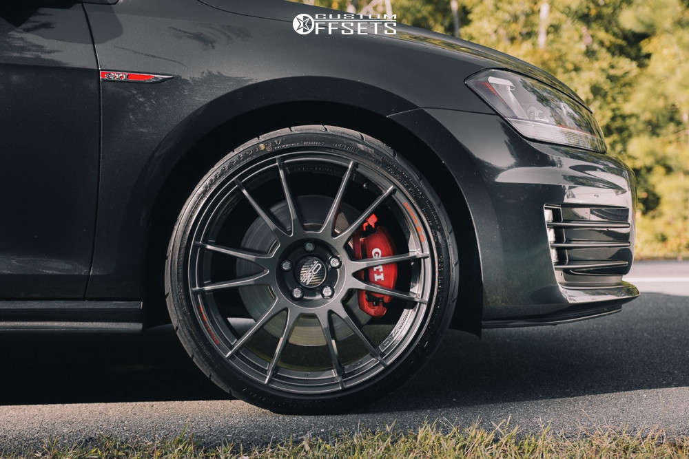 2017 Volkswagen GTI Wheel Offset Nearly Flush Stock | 806011 | Custom ...