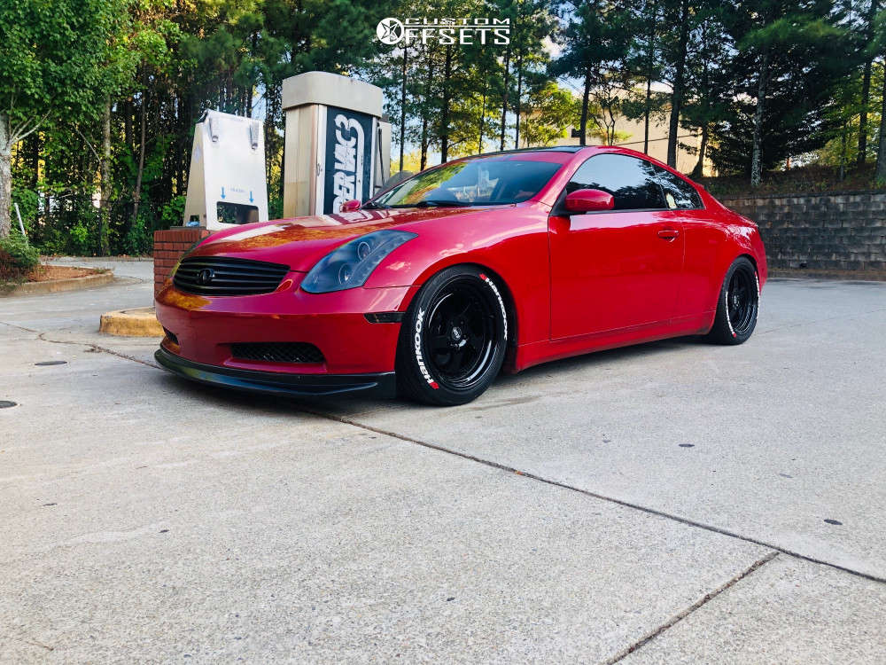G35 Rear 2003 2003 INFINITI G35 with 18x9.5 35 ESR Sr02 and 275/35R18 Hankook Ventus ...
