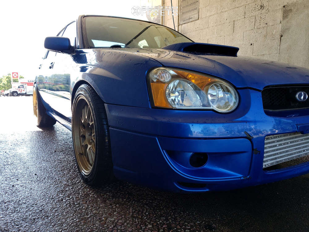 2004 Subaru Impreza with 18x10 30 Rota Mxr and 255/40R18 Kenda UHP and ...