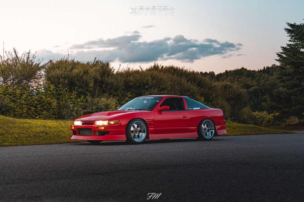 1991 Nissan 240SX with 18x9 -1 SSR Vienna Kreis and 235/40R18 