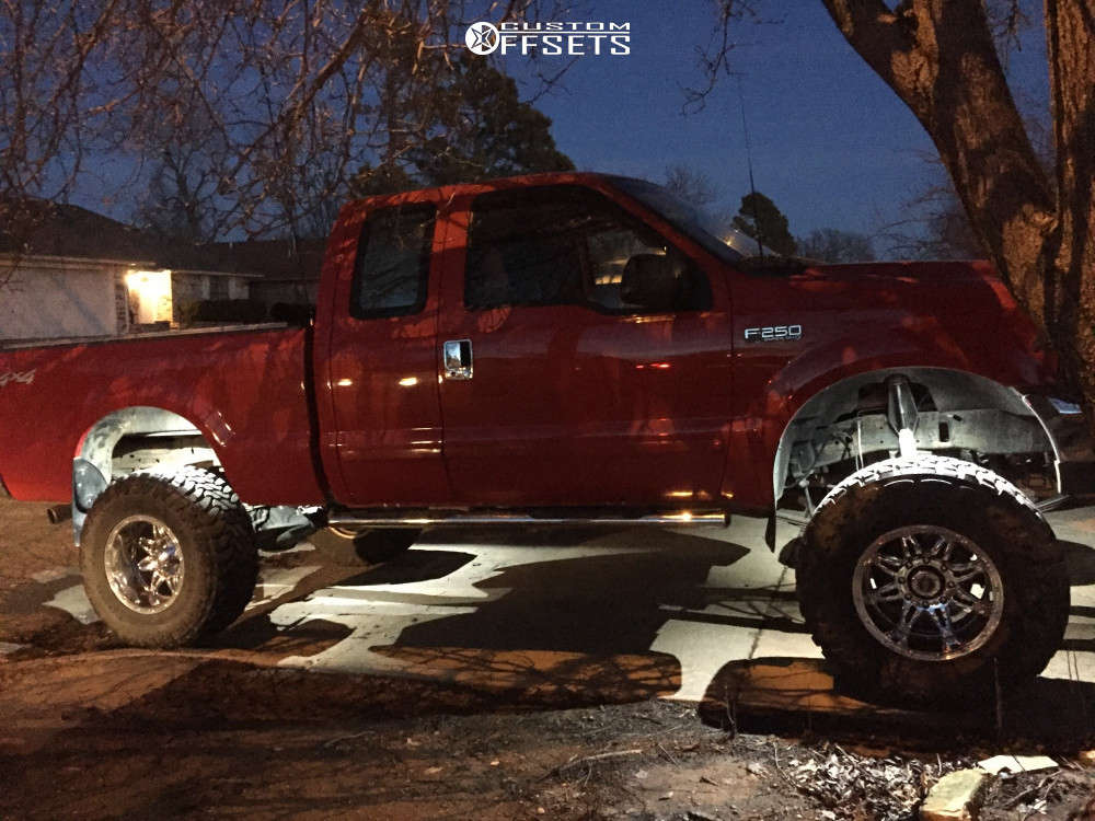 2001 Ford F250 Super Duty with 18x12 44 Fuel Hostage and 37/13.5R18