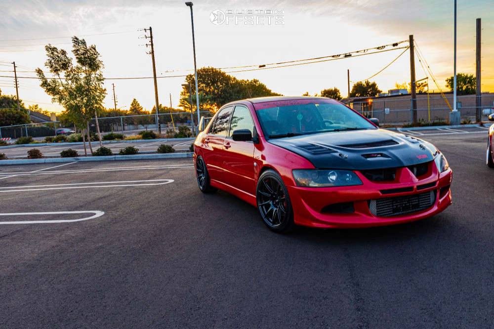 2003 Mitsubishi Lancer with 18x8.75 35 XXR 527 and 235/40R18