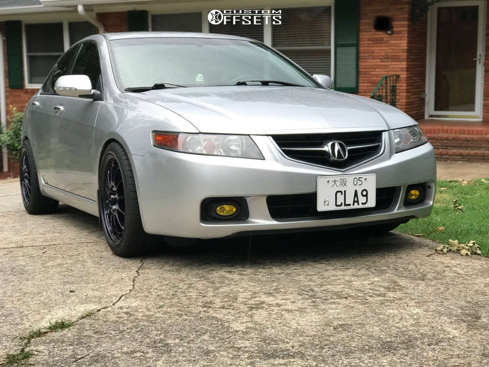 2005 Acura TSX Wheel Offset Nearly Flush Coilovers 822324 Custom