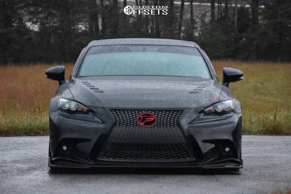 2016 Lexus IS300 with 19x8.5 32 Vossen Cv10 and 215/35R19 Achilles Atr