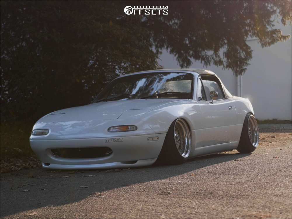 1997 Mazda MX-5 Miata with 15x9.5 0 BBS Rs and 185/45R15 Nankang