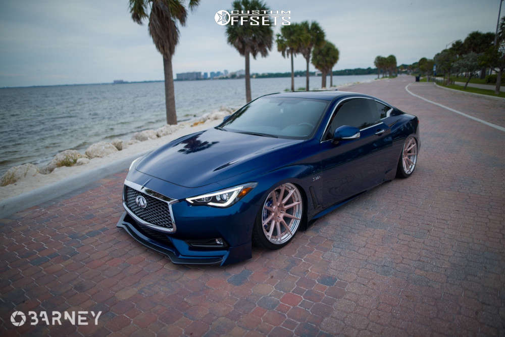 2018 INFINITI Q60 with 20x9.5 20 BC HCS04S and 245/35R20 Hankook