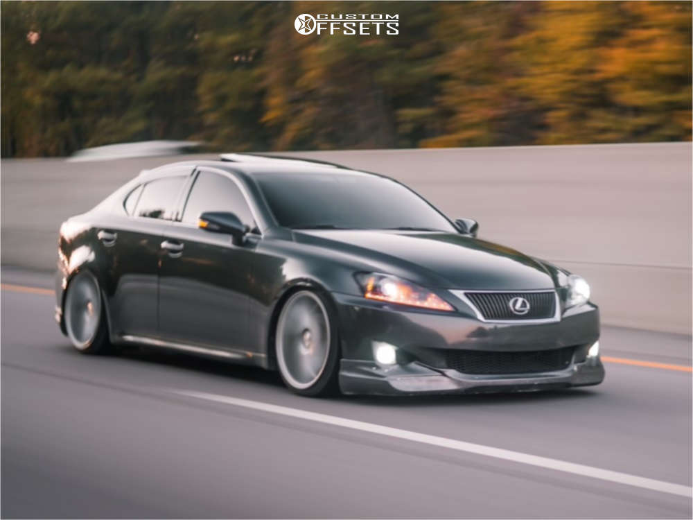 2009 Lexus IS250 with 19x8.5 45 Vossen Cvt and 215/35R19 Federal SS595