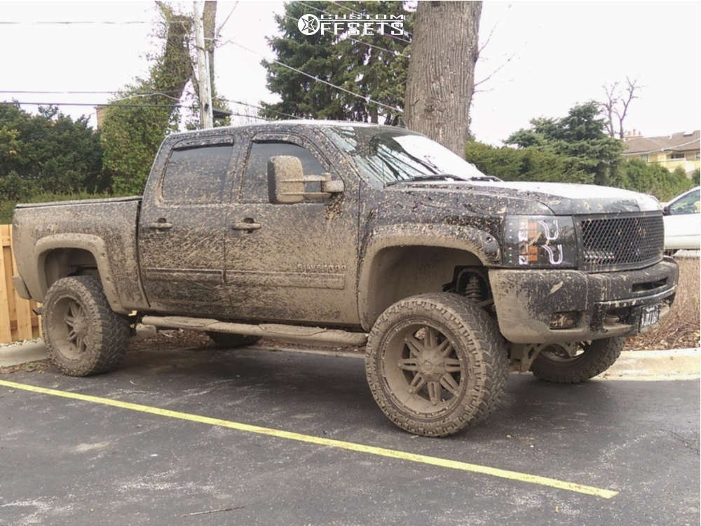 2011 Chevrolet Silverado 1500 with 22x12 44 Fuel Hostage and 325/50R22