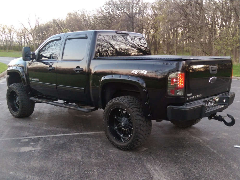 2011 Chevrolet Silverado 1500 with 22x12 44 Fuel Hostage and 325/50R22