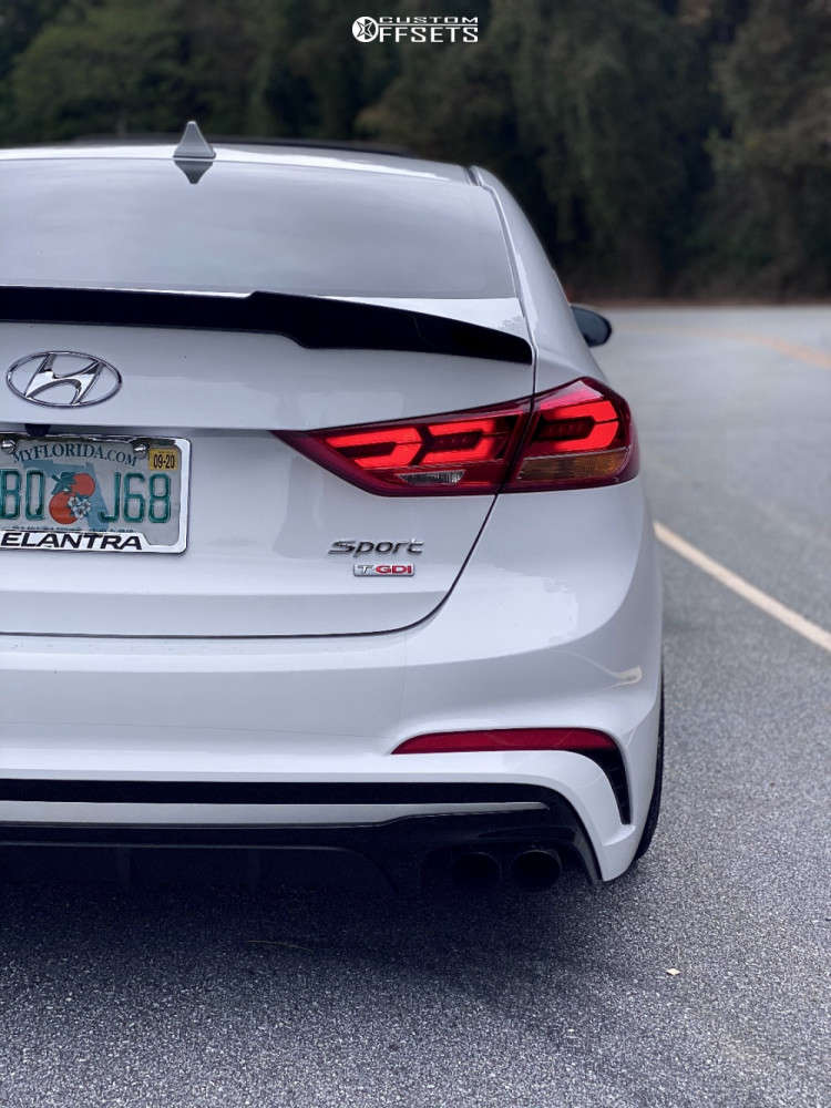 2018 Hyundai Elantra with 18x8.5 45 Konig Ampliform and 225/40R18