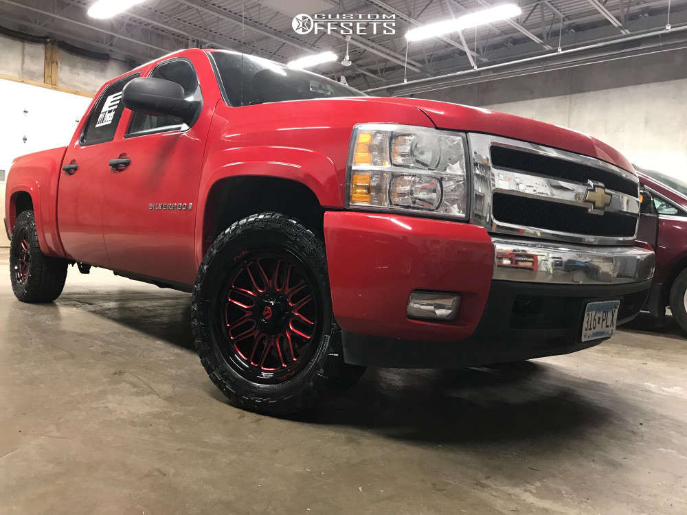 Fuel Ignite 20x9 1 Black Red D66320908450 Custom Offsets