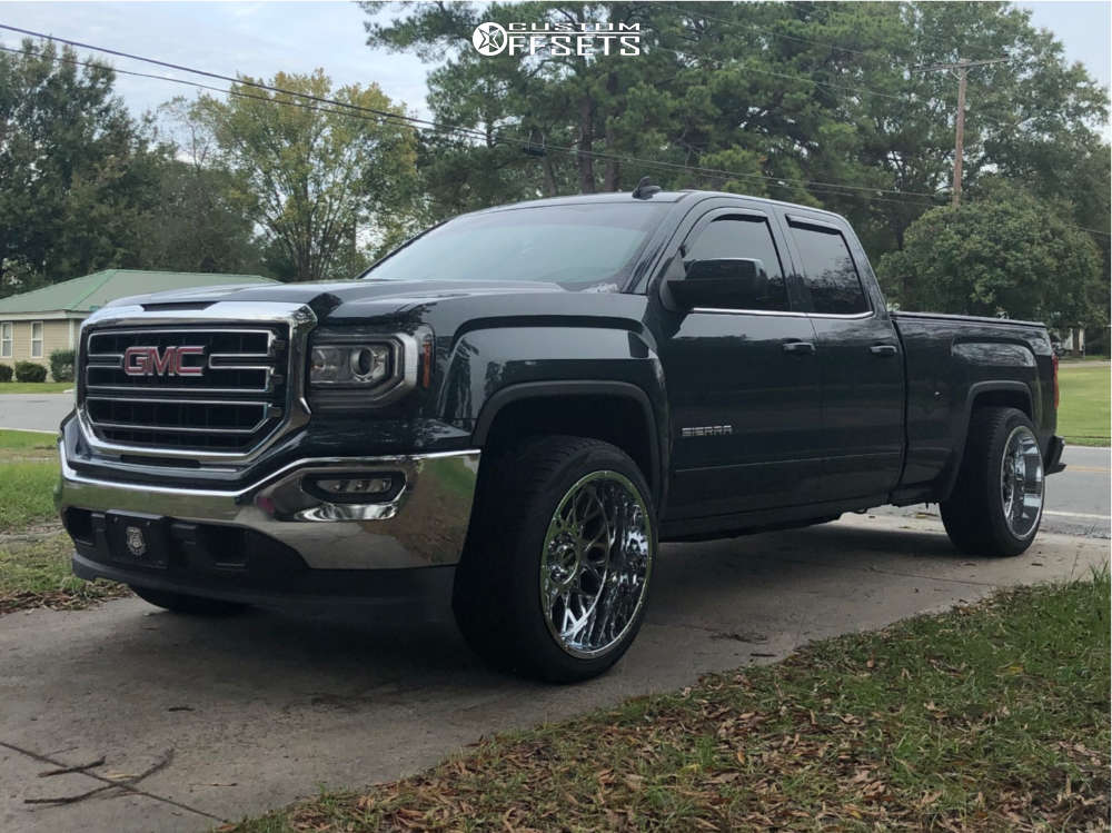 2017 GMC Sierra 1500 with 22x12 51 Vision Rocker and 305/40R22 Toyo