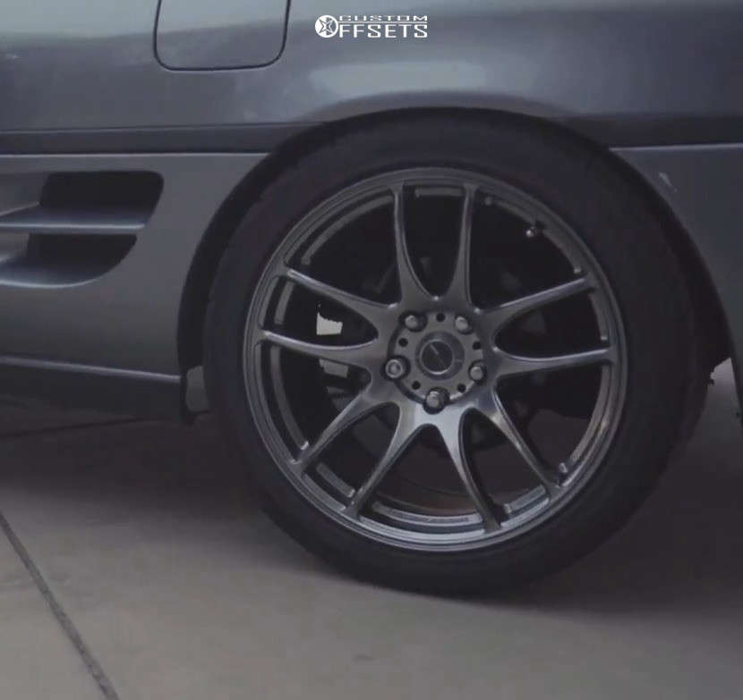 1992 Toyota MR2 with 17x8 35 Work Emotion Cr Kiwami and 225/35R17 ...