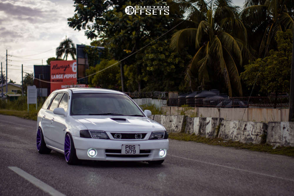 2003 Nissan Sentra with 17x9 30 Work Emotion Cr Kiwami and