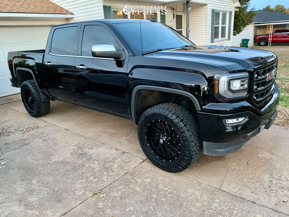 2016 GMC Sierra 1500 with 20x9 12 Havok H110 and 295/60R20 Nitto Ridge