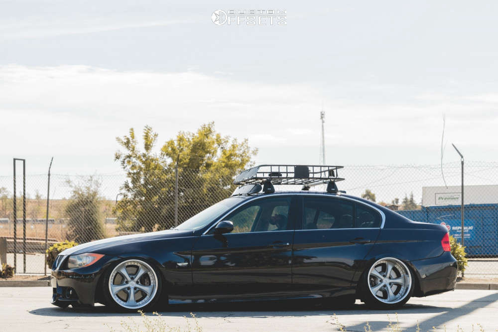 2008 BMW 335i with 18x10.5 1 Work VS KF and 215/35R18 Dcenti D9000 and ...