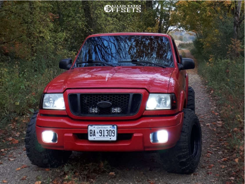 2005 Ford Ranger with 15x14 -81 Bart Wheels Super Trucker and 31/13 ...