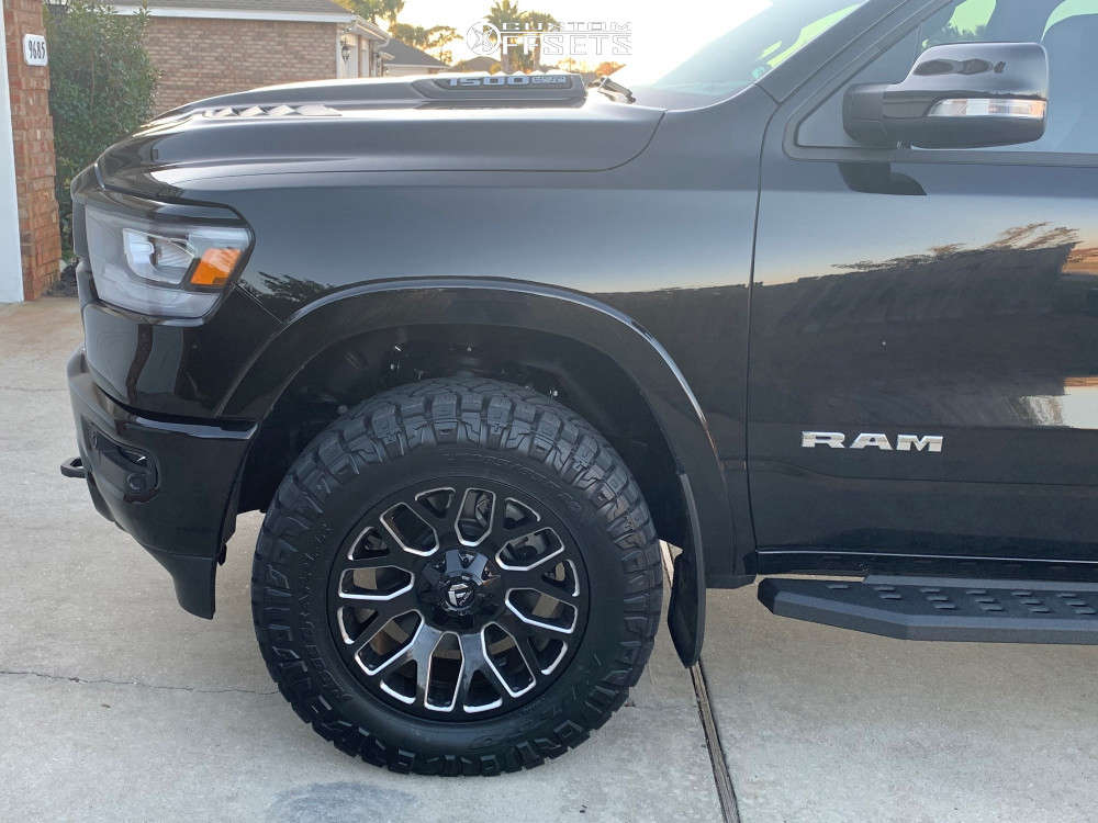 2019 Ram 1500 with 20x9 1 Fuel Warrior and 285/65R20 Nitto Ridge ...