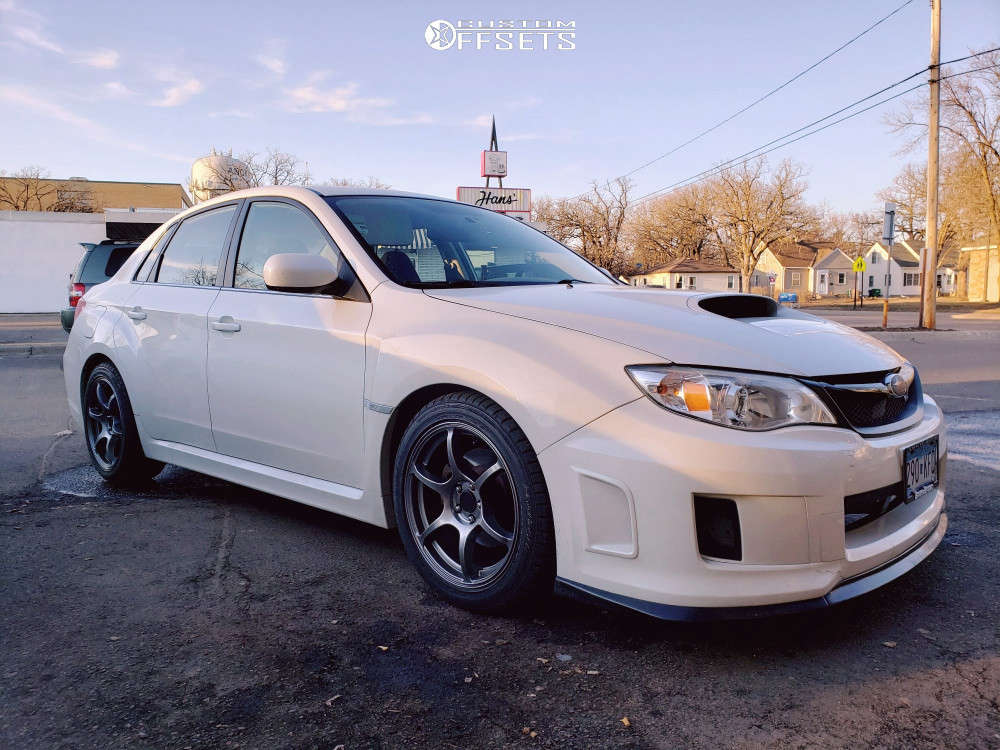 2013 Subaru WRX with 17x8 35 AVID1 AV26 and 235/45R17 Falken Pro