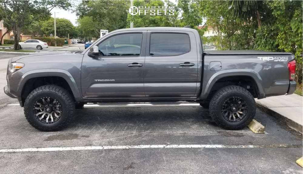 2017 Toyota with 17x9 1 Fuel Blitz and 285/70R17 BFGoodrich All