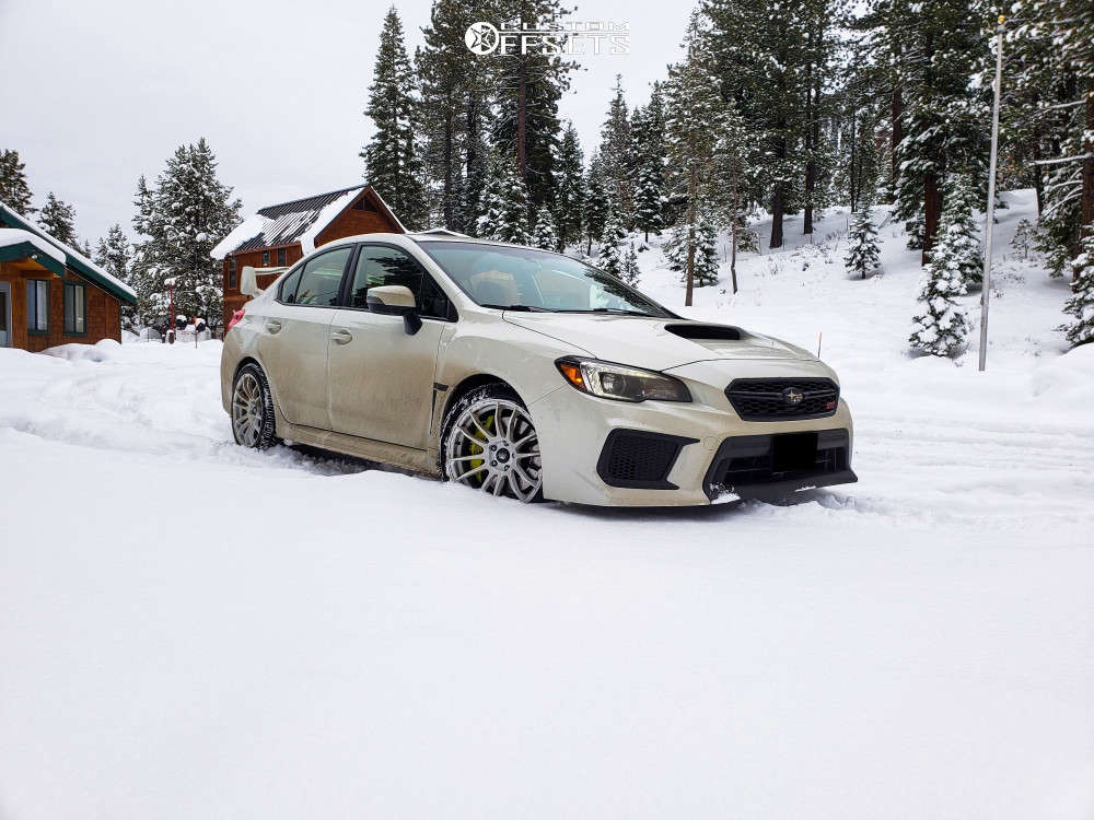 2018 Subaru WRX STI with 18x8.5 32 MST Mt33 and 235/40R18 Yokohama
