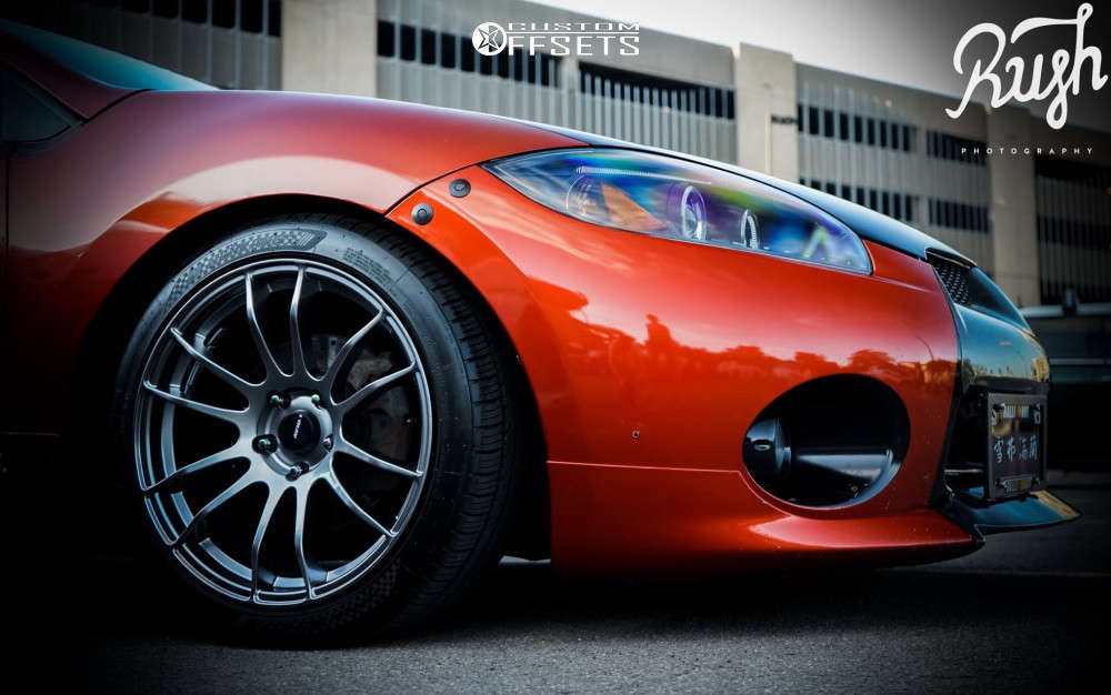 2007 Mitsubishi Eclipse with 18x8.5 33 AVID1 AV20 and 235/40R18