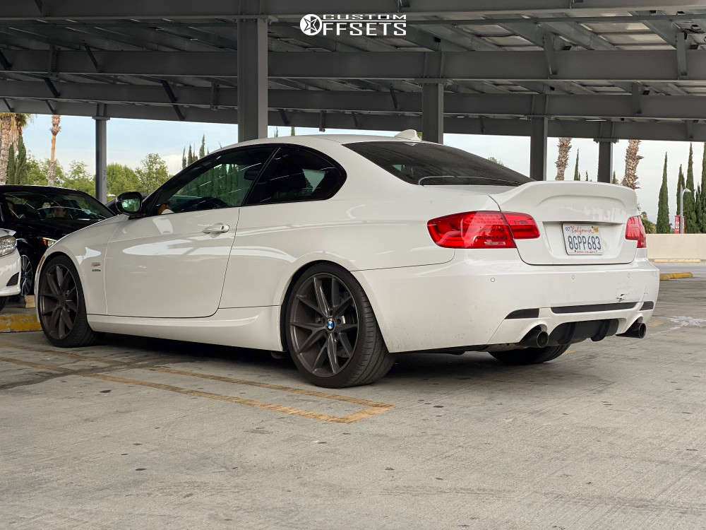 2011 BMW 335is Wheel Offset Tucked Stock 856305 Custom Offsets