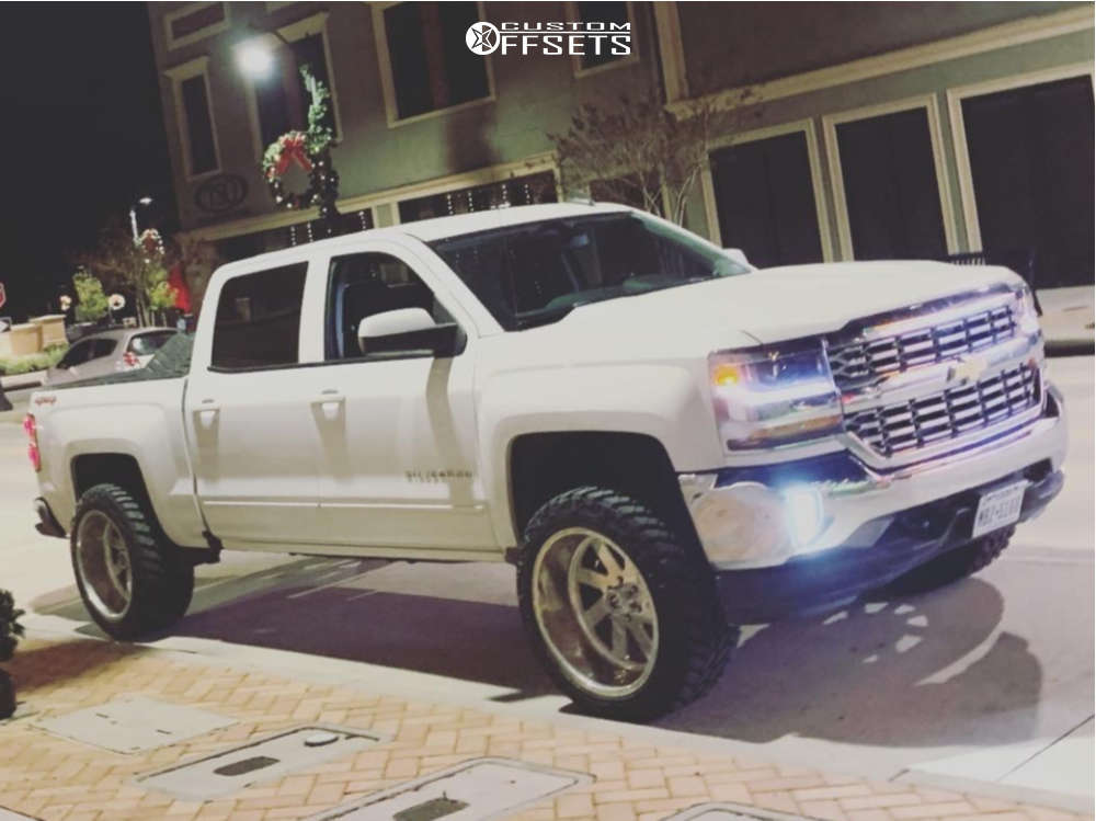 2016 Chevrolet Silverado 1500 with 22x12 51 Fuel Ff02 and 33/12
