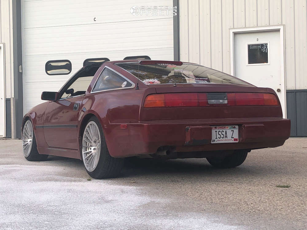 1987 Nissan 300ZX with 18x9.5 25 Rotiform Ind-t and 225/35R18
