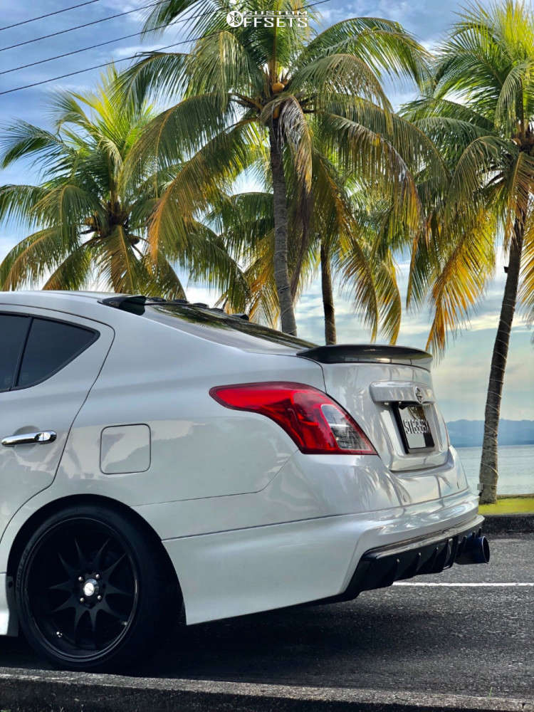 2016 Nissan Versa with 17x7 35 Volk Te37 Saga and 205/45R17 Zeta Meglio