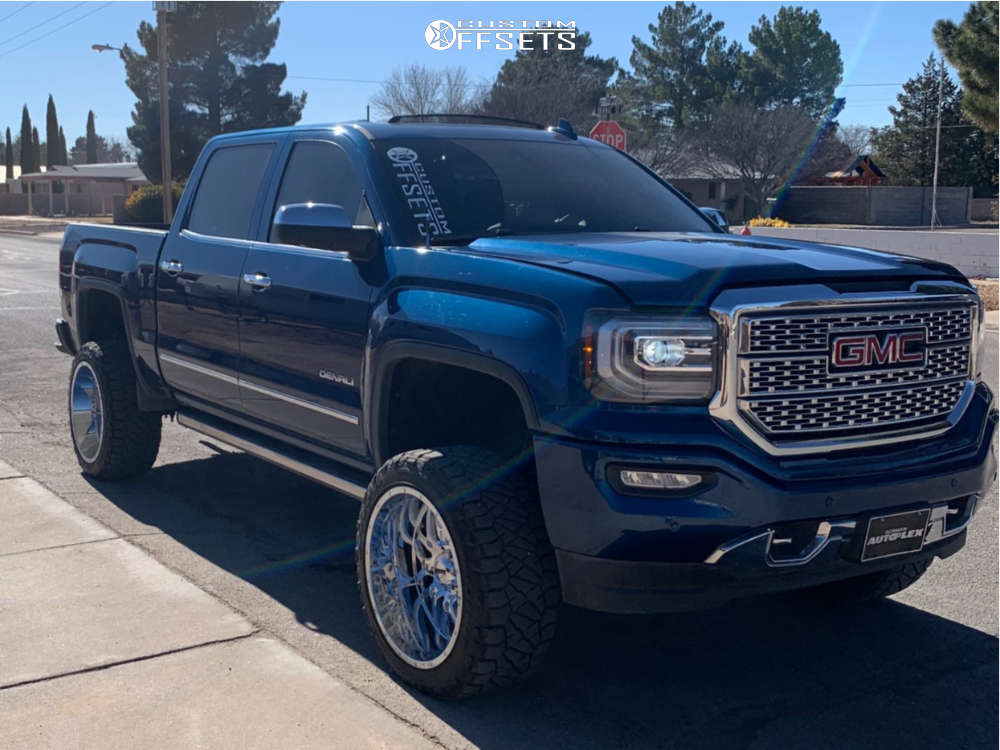 2016 GMC Sierra 1500 Wheel Offset Aggressive 1 Outside Fender 