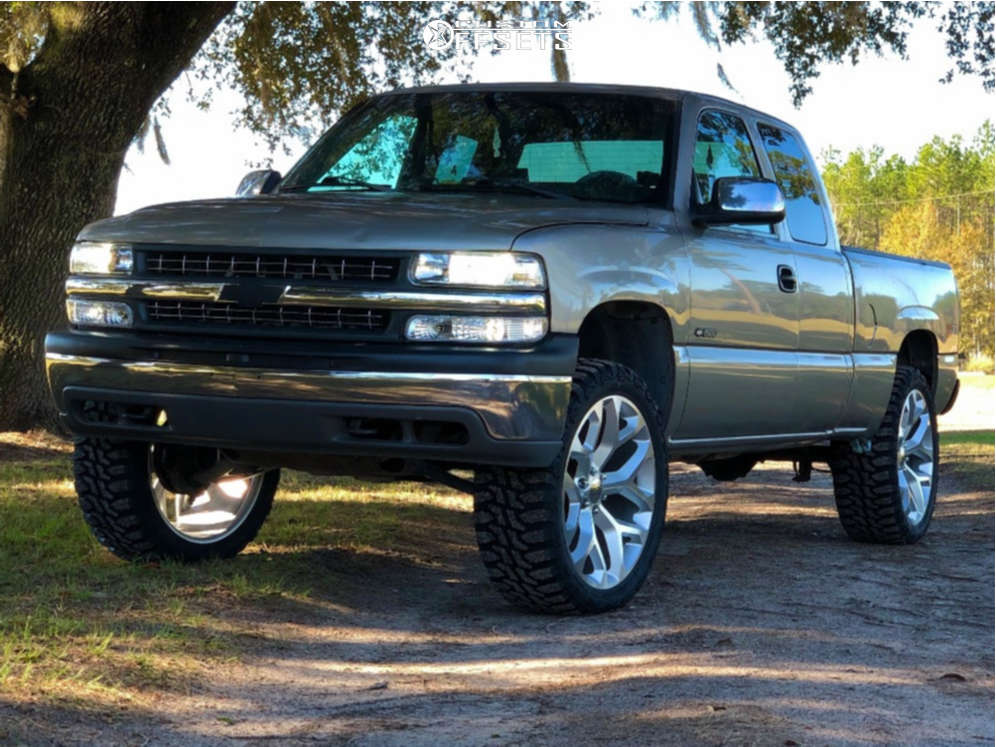 Strada Replicas Gm Snowflake Replica 24x10 31 Silver R176 sm Custom Offsets