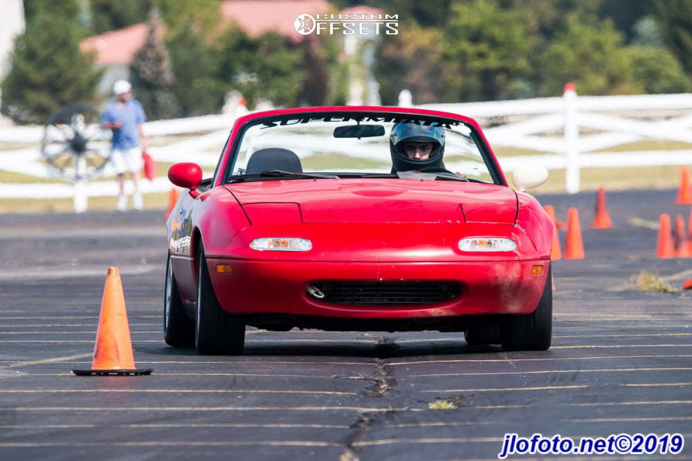 1992 Mazda MX-5 Miata with 15x7 38 Kosei K1 and 205/50R15 Bridgestone
