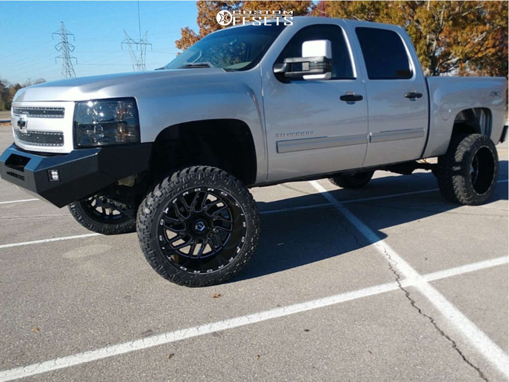 2012 Chevrolet Silverado 1500 with 22x14 -76 TIS 544BM and 355