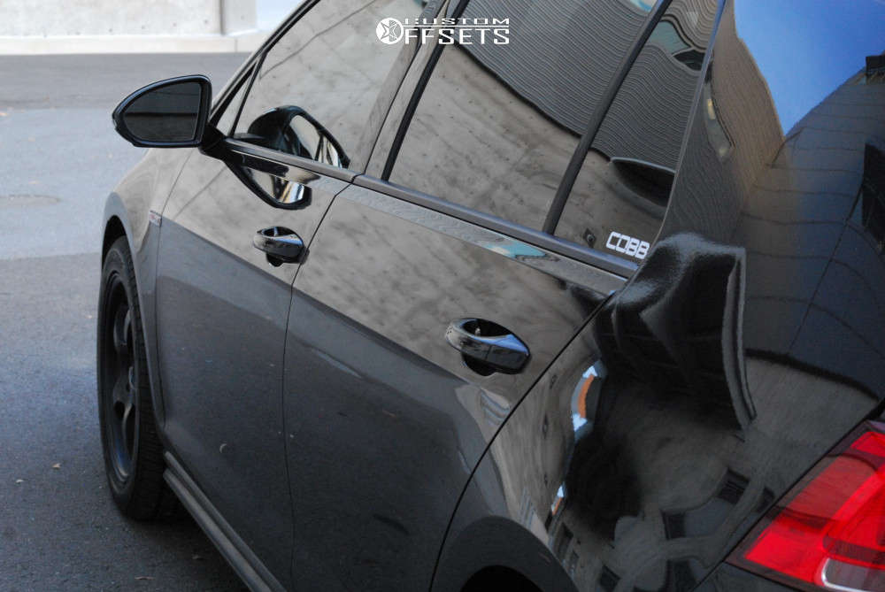 2015 Volkswagen GTI with 17x8 45 Motegi Mr131 and 245/45R17 Bridgestone ...