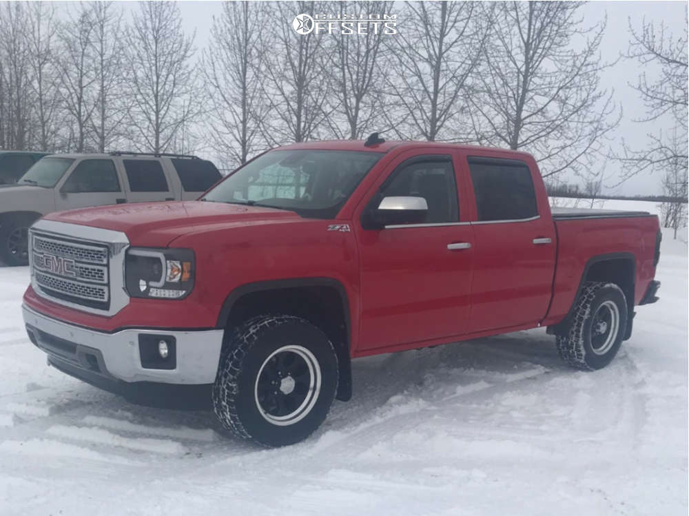 1 2015 Sierra 1500 Gmc Rough Country Leveling Kit Alloy Ion 18 Machined Accents