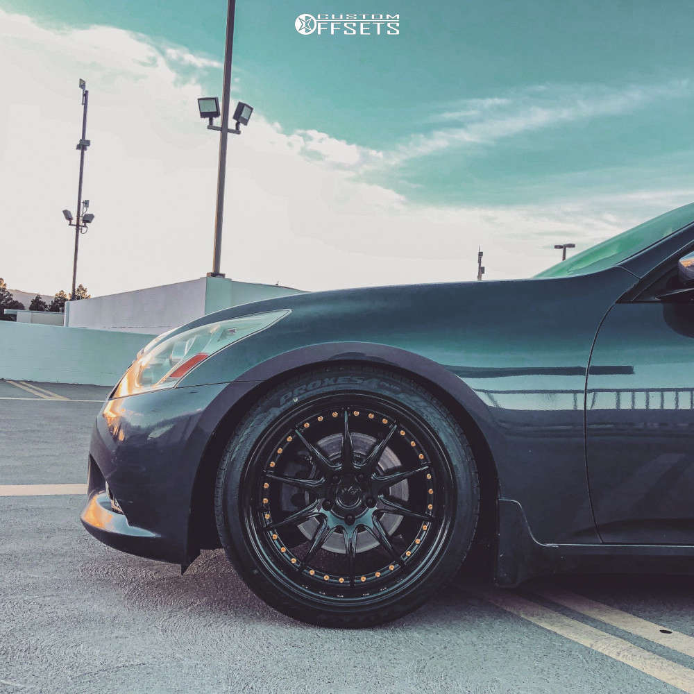 2010 Infiniti G37 Wheel Offset HellaFlush Coilovers 872606 Custom