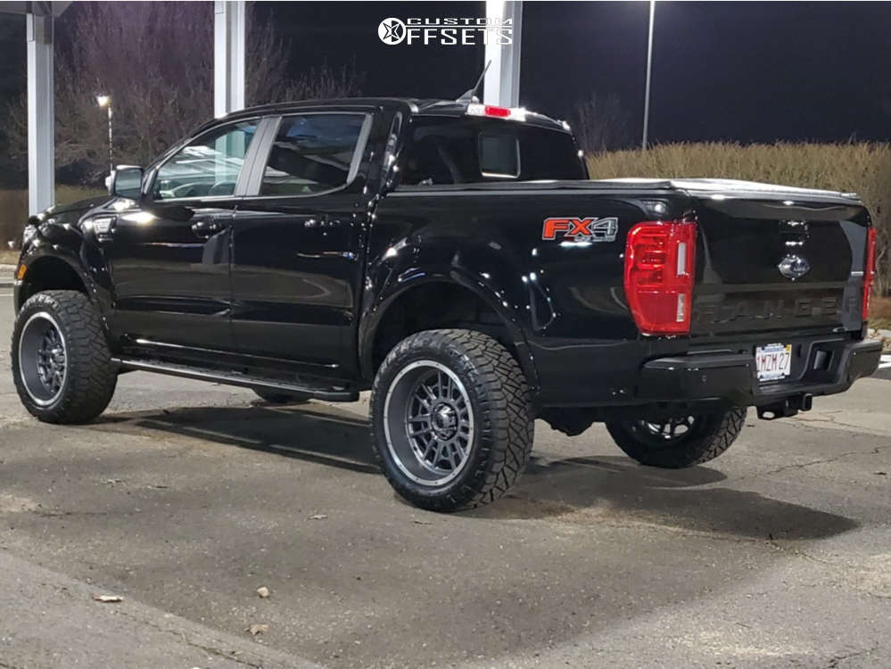 2019 Ford Ranger with 20x10 -25 Vision Widow and 275/55R20 Nitto Ridge ...