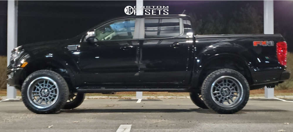 2019 Ford Ranger with 20x10 -25 Vision Widow and 275/55R20 Nitto Ridge ...