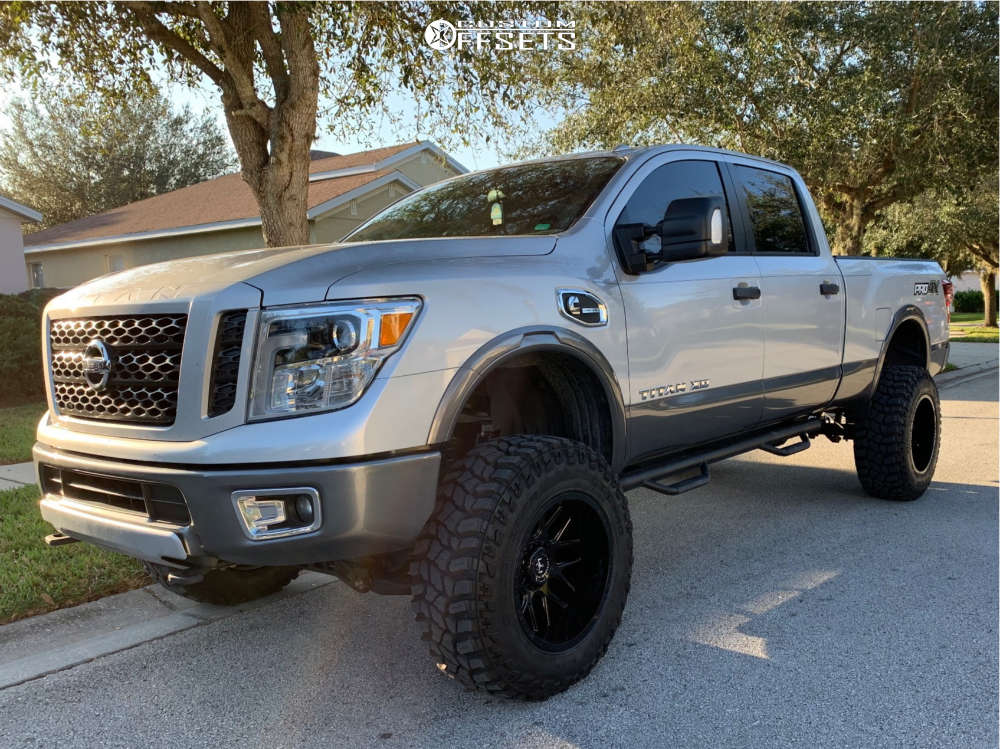 2017 Nissan Titan XD with 20x12 -44 Motiv Offroad Magnus and 37