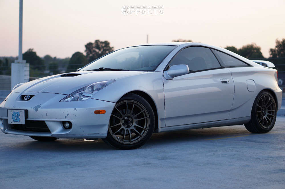 2001 Toyota Celica with 17x8 35 AVID1 AV20 and 215/45R17 Hankook