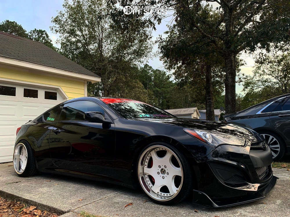 2013 Hyundai Genesis Coupe Wheel Offset Nearly Flush Coilovers 878832