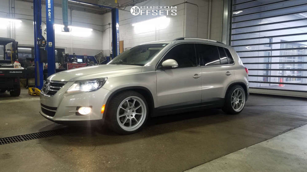 2011 Volkswagen Tiguan with 18x9.5 25 Motegi Mr135 and 235/40R18 Nexen ...