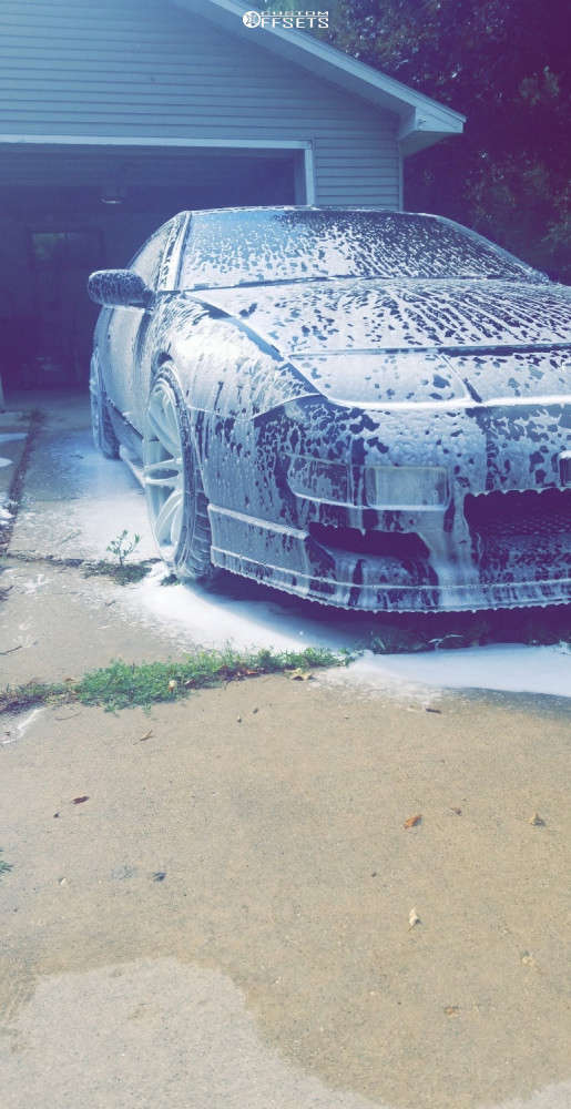 1990 Nissan 300ZX with 18x9.5 15 Cosmis Racing Mrii and 235/40R18