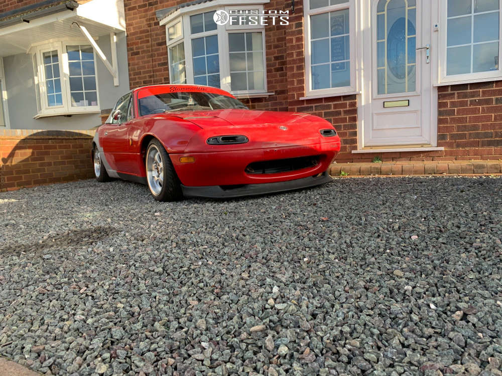 1993 Mazda MX-5 Miata with 15x7.5 30 Work Nezarts and 185/45R15