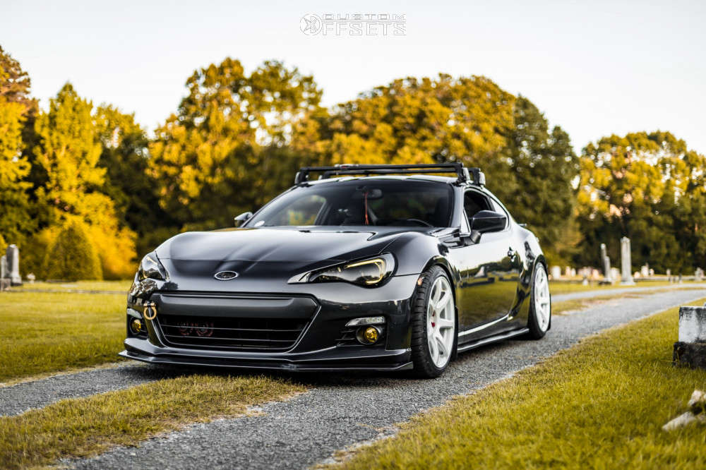2016 Subaru BRZ with 18x9.5 38 Work Emotion T7r and 255/35R18