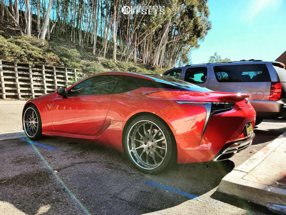 LC500 リア用9.5j通し　ピレリ 2019 Lexus LC500 with 22x9.5 9 HRE 643R and 255/35R22 Pirelli